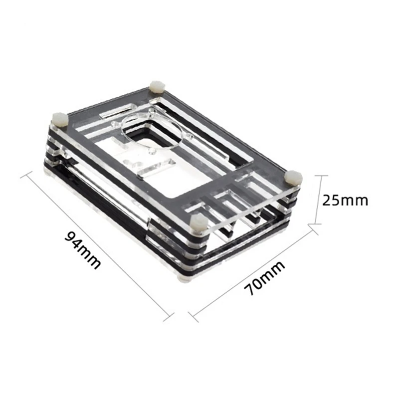 Подходит для Raspberry Pi 3 Чехол 9-Слои акриловой крышкой чехол с охлаждающим