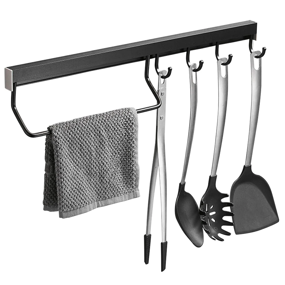 Полка для хранения без бурения держатель шкафов с подвесными крючками настенная