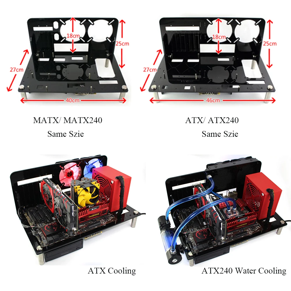 Акриловый чехол для компьютера сделай сам игрового с водяным охлаждением