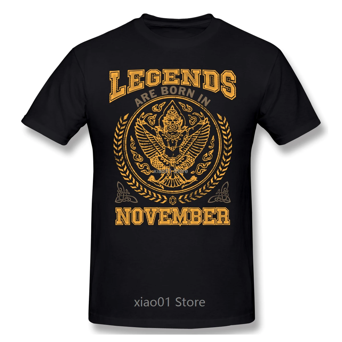 

Legends Are Born In November T Shirt Plus Size Cotton Custom Short Sleeve Men Clothing