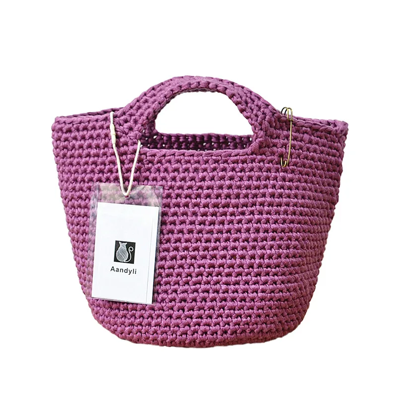 

Aandyli women's bag fashion Handbag knit woven retro acrylic women's single shoulder bag Handmade bags