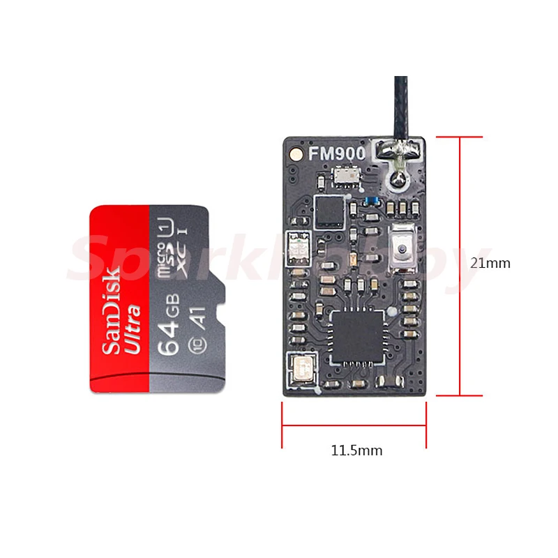 Новый X-BOSS FM900 1 2g FASST RSSI 2 4G микро-приемник Поддержка Futaba T8FG T14SG T16SZ T18SZ T18MZ T32MZ для 3