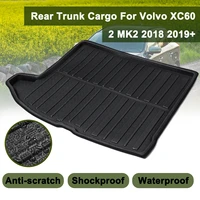 for volvo xc60 2 mk2 2018 2019 boot cargo liner rear trunk boot mat floor carpet luggage traymud protector waterproof