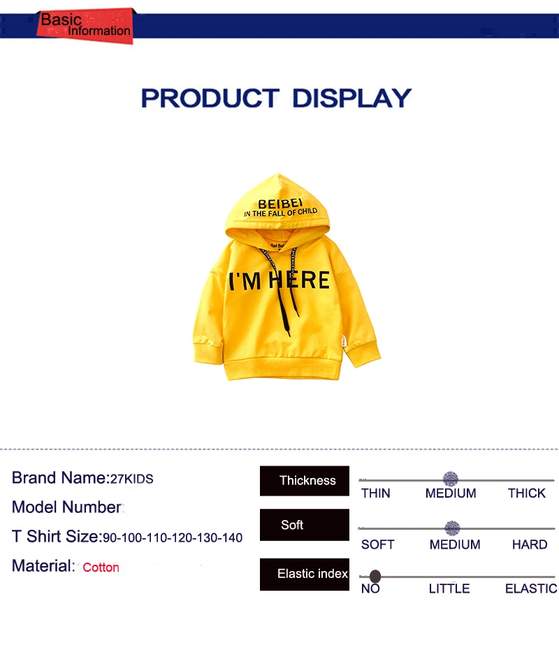 Осень новорожденных девочек мальчиков футболка пальто дети я здесь Письмо