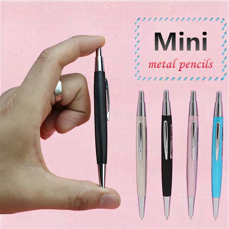 

Cute short metal mechanical pencil with 0.5mm or 0.7mm refill Writing creative stationery