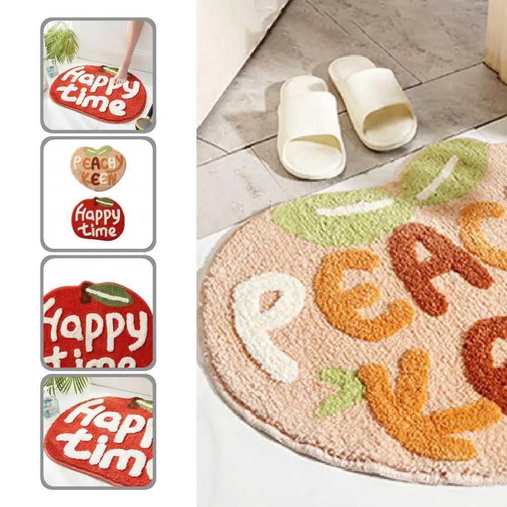 

Wear Resistant 2 Colors Adorable Water Absorption Floor Pad for Bathroom