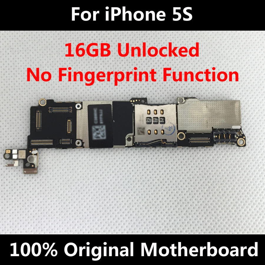 Для оригинального iPhone 5S 16GB Материнская плата разблокированная материнская IOS