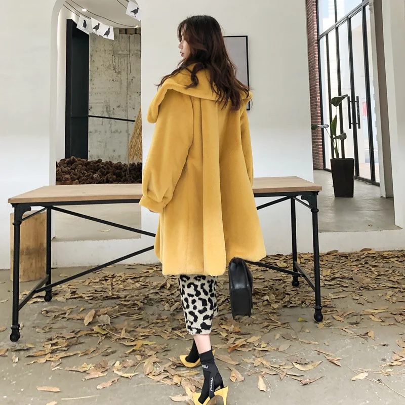 Новинка роскошное длинное винтажное пальто ZADORIN из искусственного меха с большим