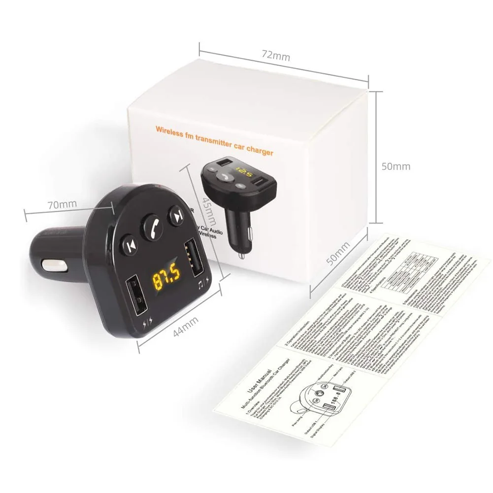 DC12-24V Автомобильный Универсальный fm-передатчик Bluetooth MP3-плеер радиоадаптер с