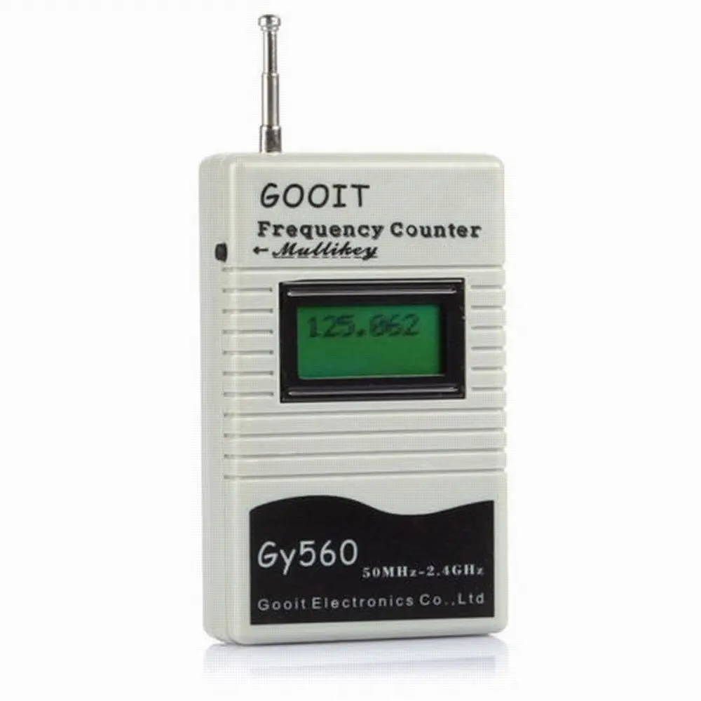 

GY560 Frequency Meter Counter Tester For Two-Way Radio Transceiver GSM 50MHz-2.4GHz 7 DIGIT LCD Display With Signal Meter