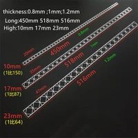 8pcslot ho n 64 scale sand table scene bridge steel beam truss fence model material for train layout