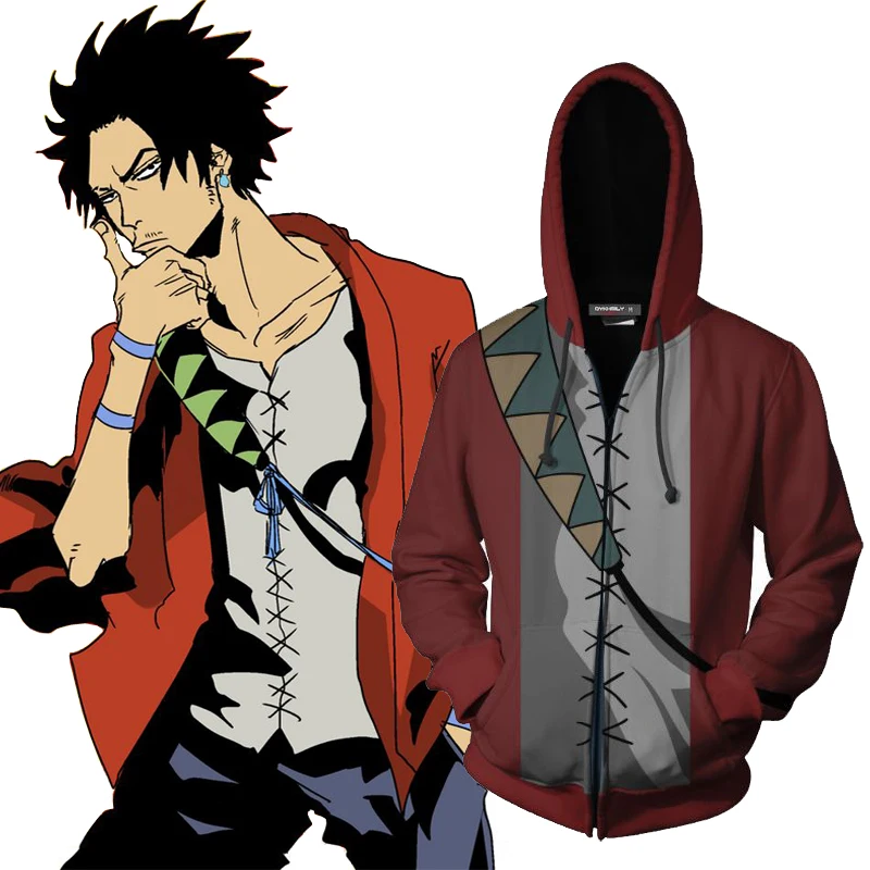 Толстовка с капюшоном для косплея самурайского хамплоо кофта на - Цена: 1679.2