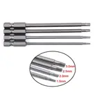 4 шт.компл. 14 шестигранный хвостовик магнитная головка отвертка бит 1,52,02,53,0 мм шестигранные наконечники отвертки