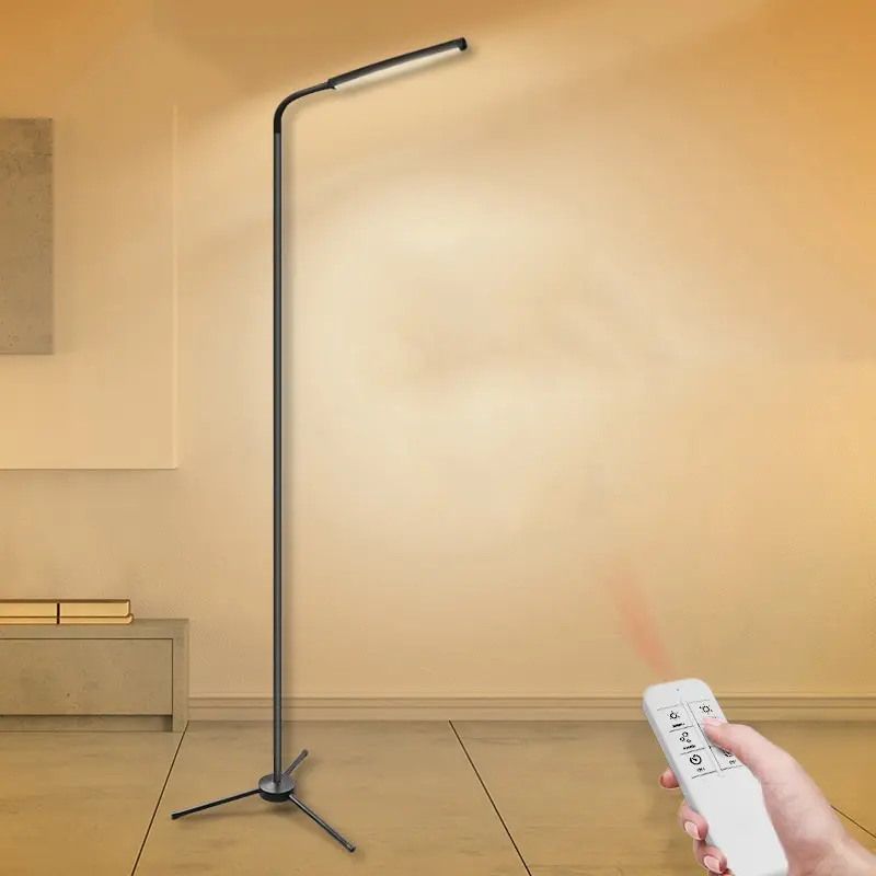 Modern Remote Control 72 LEDs Floor Lamp 12 Levels Dimmable 3000-6000K Reading for Living Room Bedroom Office | Лампы и освещение