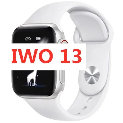 white iwo 13 Смарт часы 1:1 44 мм часы 5 IP68 водонепроницаемый T8 поддержка кровяного кислорода кровяное давление пульсометр умные часы - Цвет: white