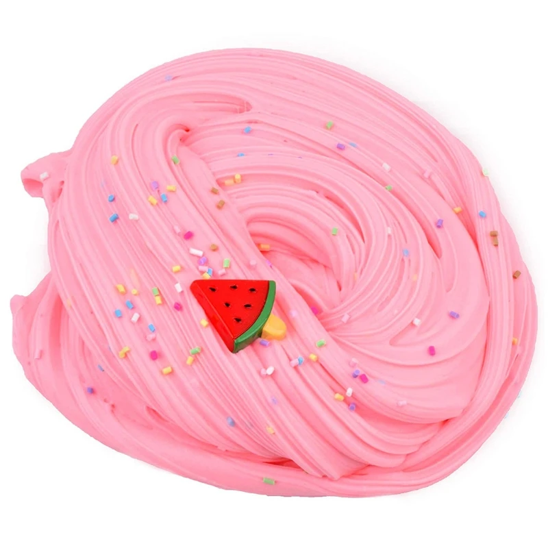 

6Pcs Butter Slime with Candy Slime Watermelon Slime and Pineapple Slime Super Soft Birthday Gifts
