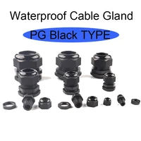10pcs waterproof cable gland connector 10pc nylon plastic connector pg9 pg11 pg13 5 pg16 pg192148 for 4 6 5mm cable