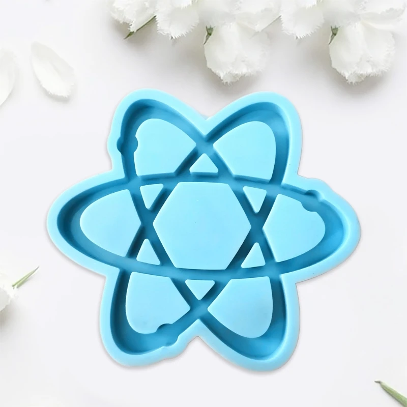 

Satellite Pattern Coaster Epoxy Resin Mold DIY Craft Tool Cup Mat Silicone Mould U90E