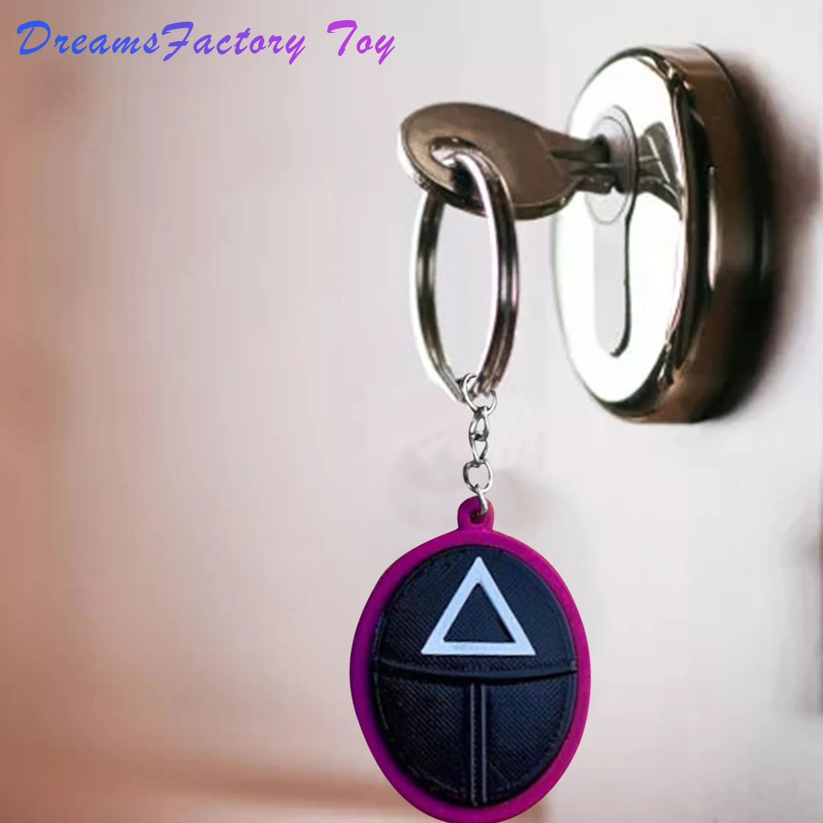 

Squid Game Keychain Fashion Soldiers Popular Series Oval Key Chain Wholesale Items For Business In Bulk Drop Shipping 오징어 게임