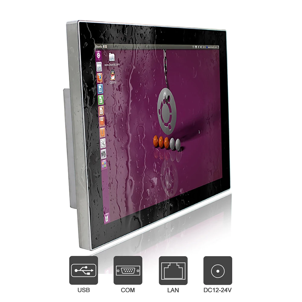 

15"waterproof pc IP66/IP69K industrial pc windows10/7/8 Stainless Steel J1900 LAN/USB/RS232/LAN1024X768 touch screen panel