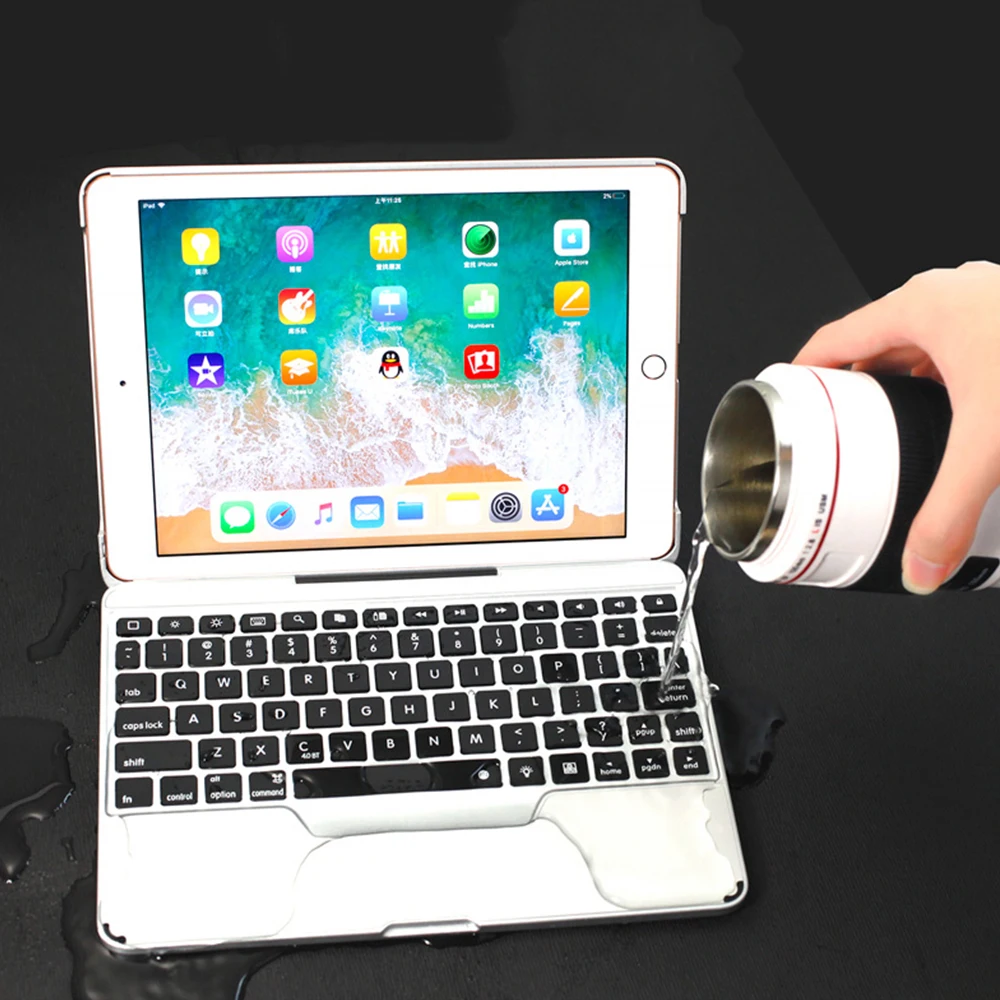Клавиатура с подсветкой для iPad Air 2 Чехол Blutooth 4 0 корпус клавиатуры 1 5 6 Pro 9 7 2018/2017