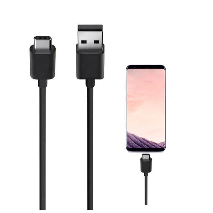 1 м Type C USB кабель для зарядки и передачи данных Samsung Galaxy S10 S9 S8 / плюс Huawei P30 Pro Чехол