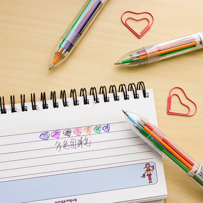 Шариковая ручка с кристаллами 6 неоновых цветов 0 5 мм шт. шариковые ручки для