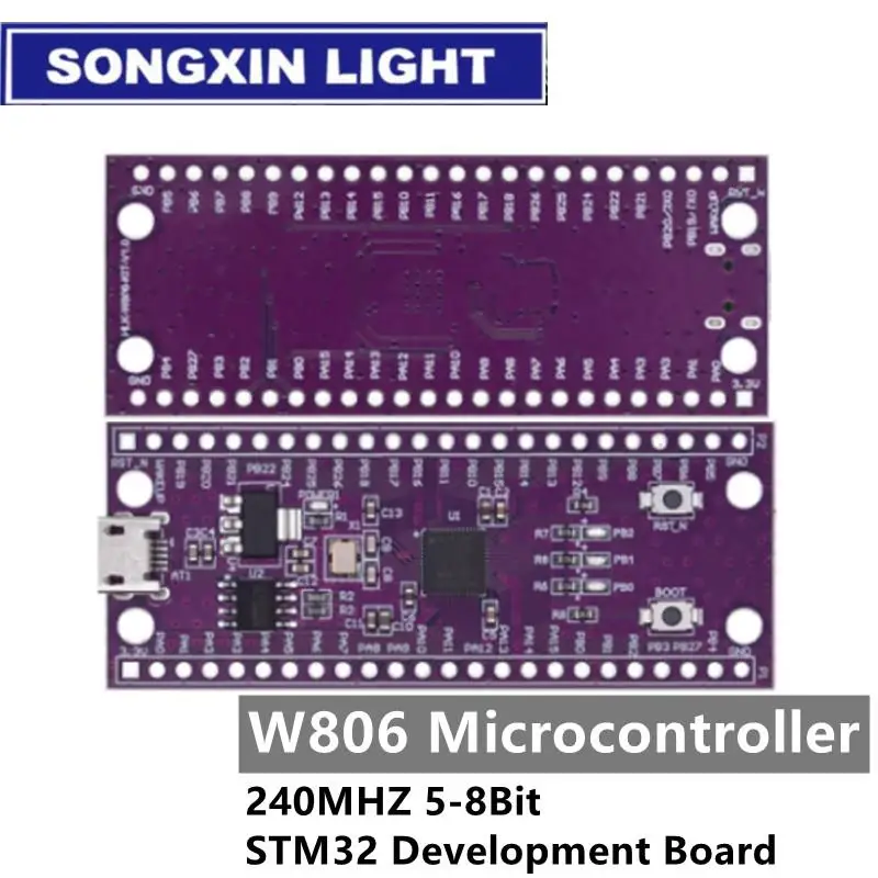 W806 микроконтроллер 240 МГц 5-8Bit STM32 макетная плата CH340 IoT MCU чип CDK окружающая среда