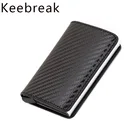 Металлический тонкий мужской чехол для кредитной карты, с защитой от кражи