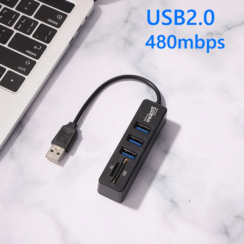 

USB 2.0 HUB Expander Adapter 5/8 Ports Multiple USB Splitter USB Power Hub Card Reader For PC Computer Laptop For MacBook