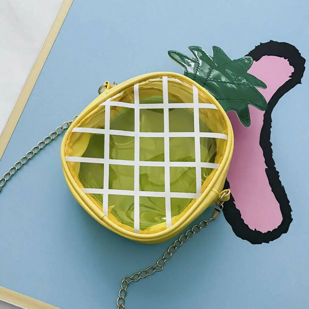 Женская милая сумка на плечо для девочек мини сумка-мессенджер в форме ананаса и