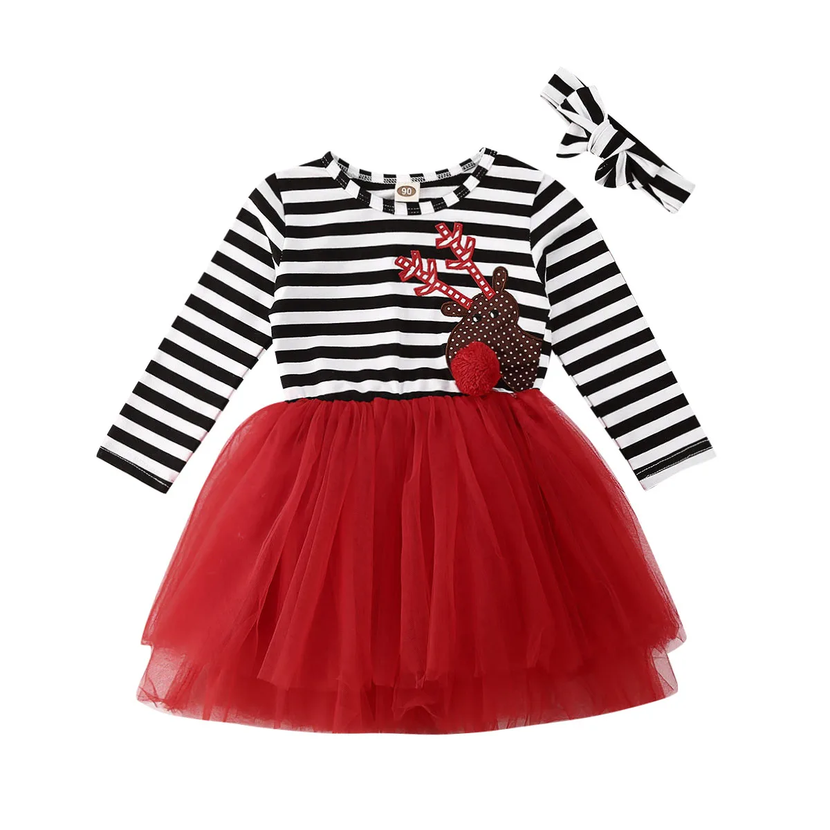 

Милое детское платье для маленьких девочек От 1 до 6 лет кружевной платье с пачкой из сетки в полоску с мультяшным принтом + кружевное платье ...