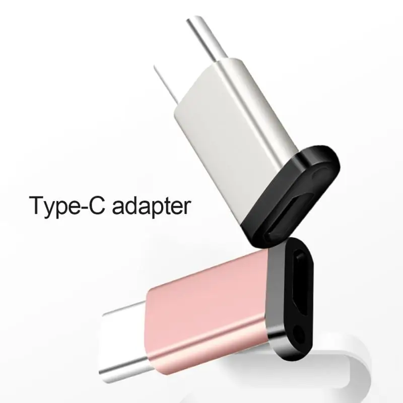 Мини адаптер USB Type C конвертер OTG c в Micro с подвесным отверстием для смартфонов Samsung