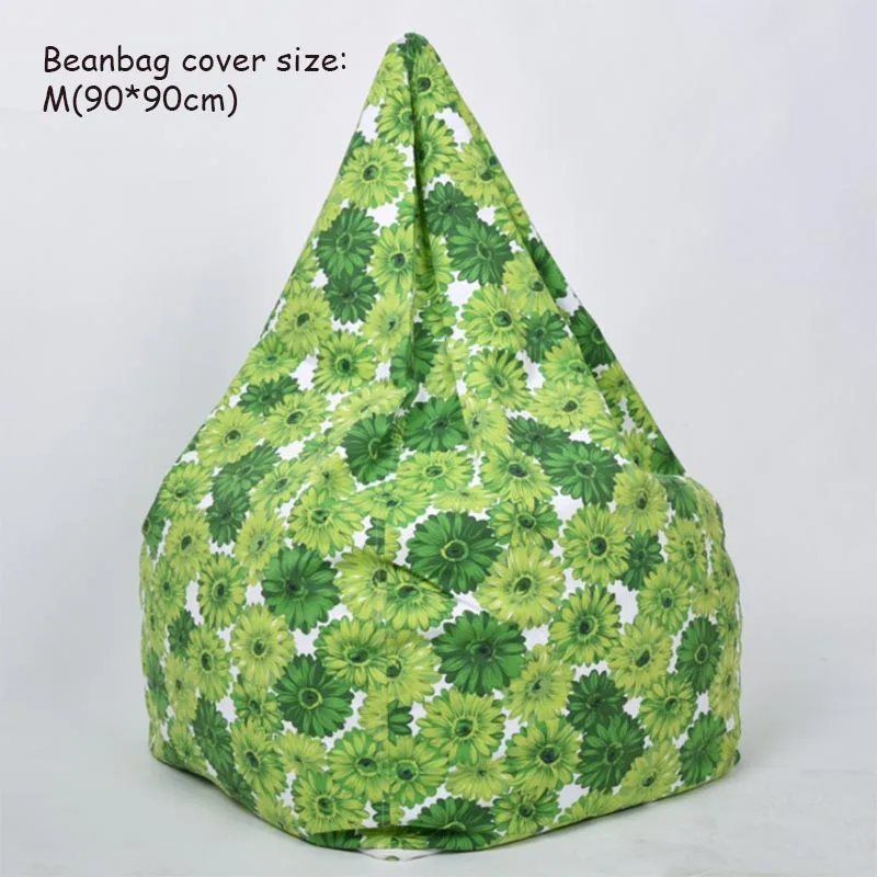 M-90X90CM Bean Bags для взрослых Bean Bag Cover Whithout наполнение lounger Bean Boozled Pouf Chambre спальня ленивый мешок стул диван Pouf Geant - Цвет: M-90X90CM