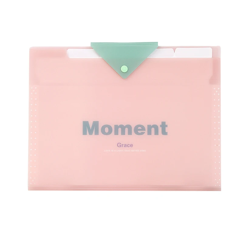 5 карманов А4 файл документов сумки милые портативные пряжки хранения