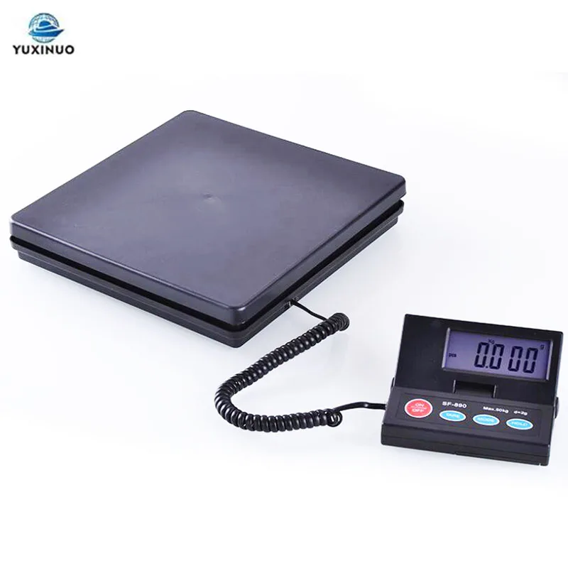 

SF-890 50KG/2g LCD Electronic Shipping Scale Package Postal Floor Scale Weighing Luggage Platform Scale SF890 Warehouse Scale