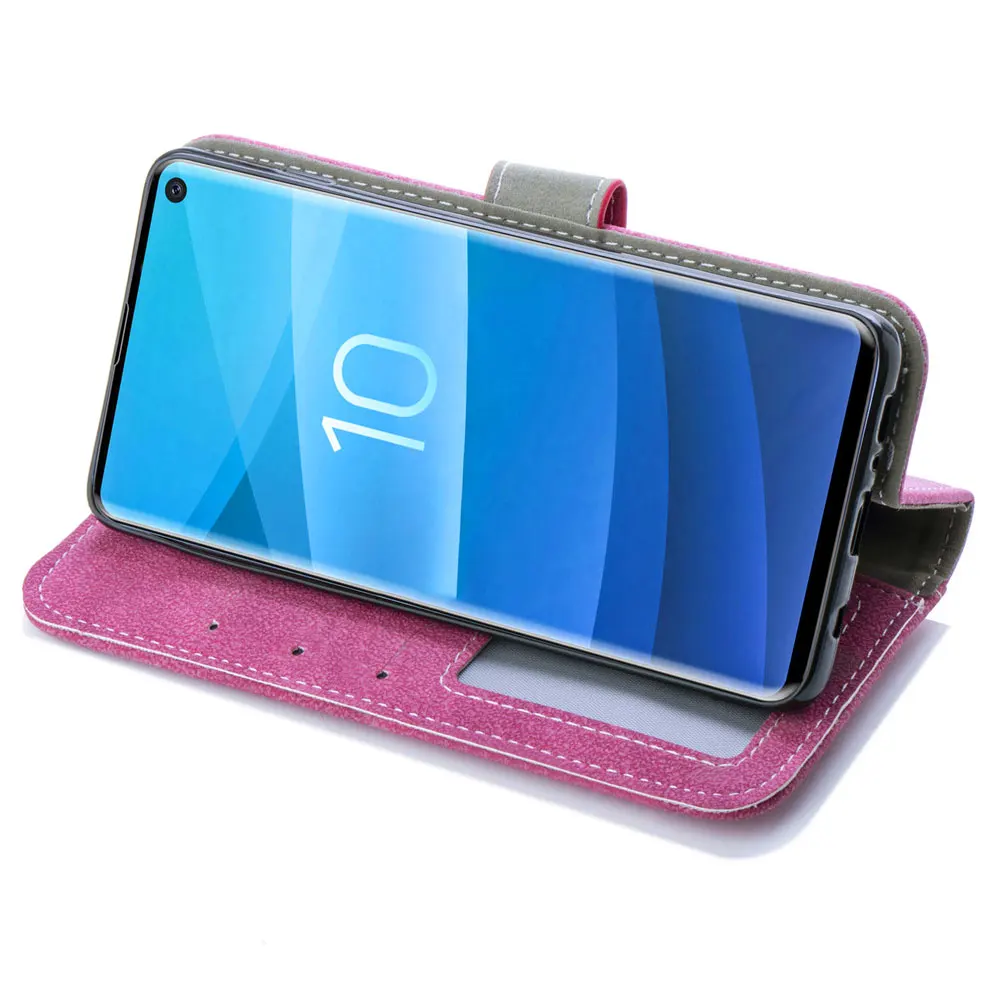 Чехол-книжка для samsung S10 PLUS, чехол S10e S10lite из искусственной кожи, чехол-книжка с подставкой для samsung Note 10 Plus S9, чехол-книжка Conque