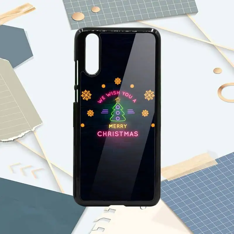 

Merry Christmas tree new year Phone Case PC For Samsung galaxy S note 8 9 20 10 e lite2019 plus pro ultra
