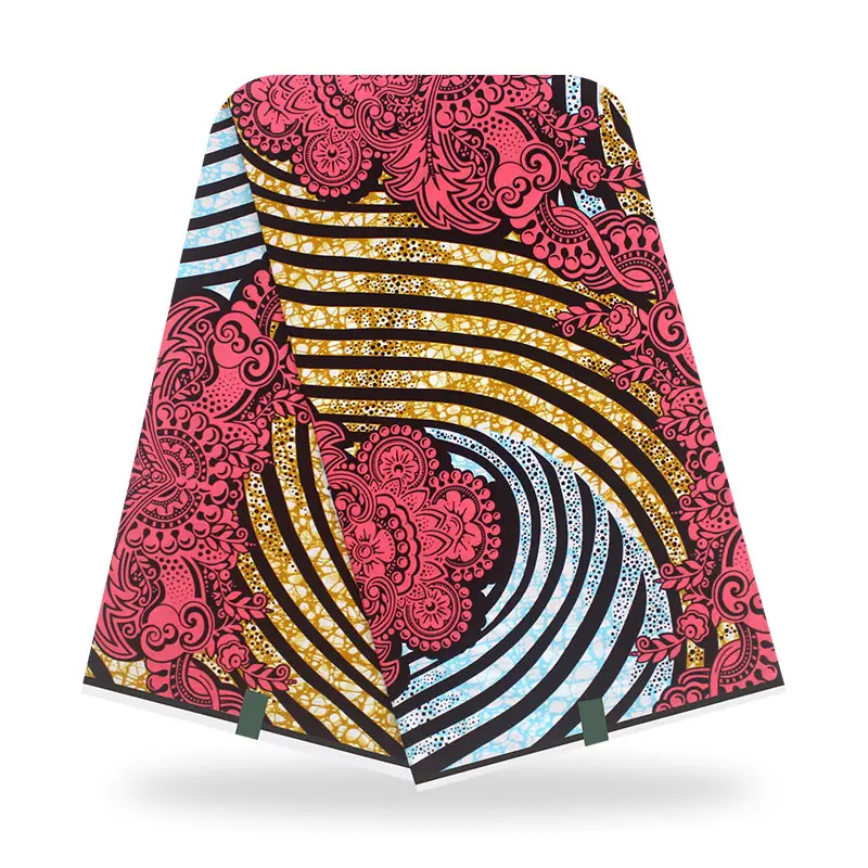 Африканская ткань с воском 100% хлопок Анкара высокого качества настоящий воск для