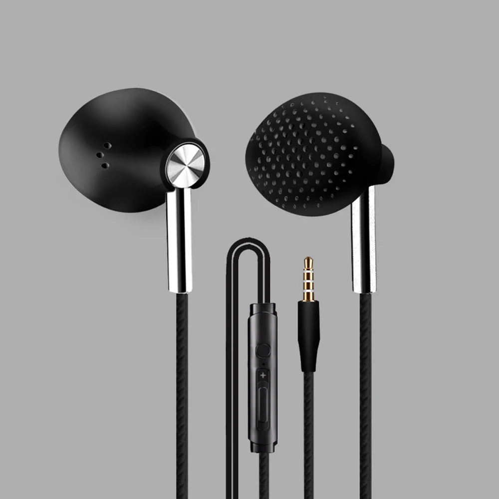 Black OLLIVAN 6D игровая гарнитура в уши, спортивные наушники, проводные, супер бас 3,5 мм, наушники с трещинами, вкладыши с микрофоном, бас стерео наушники - Цвет: Black
