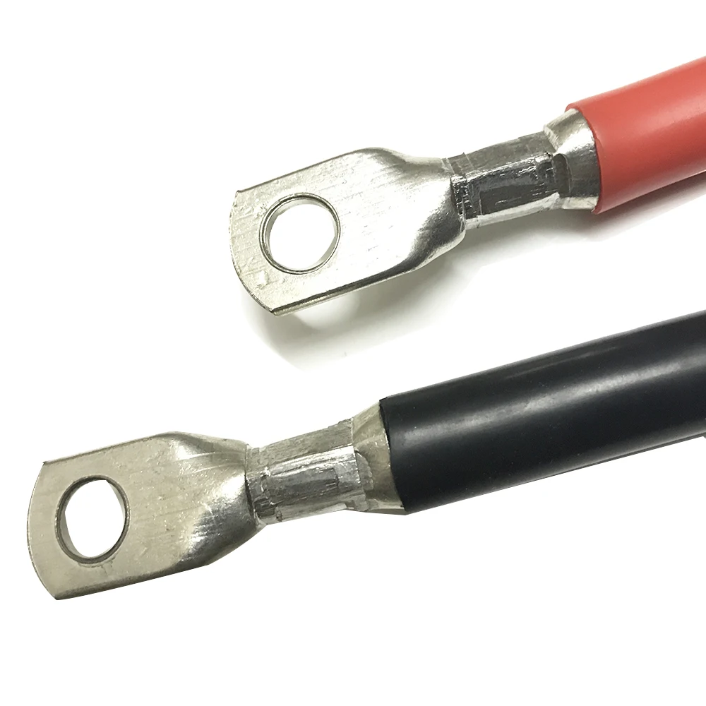 Кабель для аккумулятора 7AWG провод с разъемом обжим клемм обшивка высокого