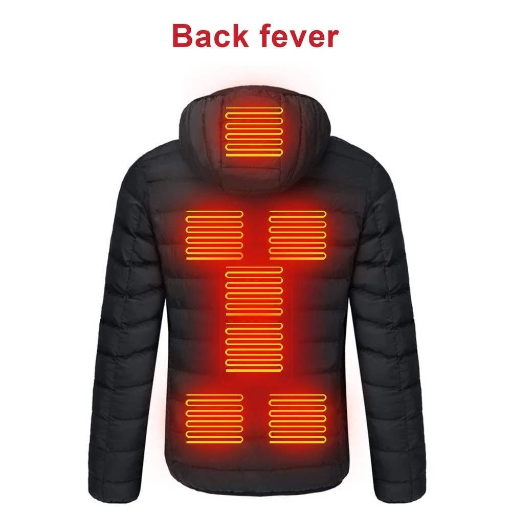 Men Heated Outdoor Jacket USB Winter  Electric Heating Jackets Warm Sprots Thermal Coat Clothing Heatable Cotton jacket enlarge
