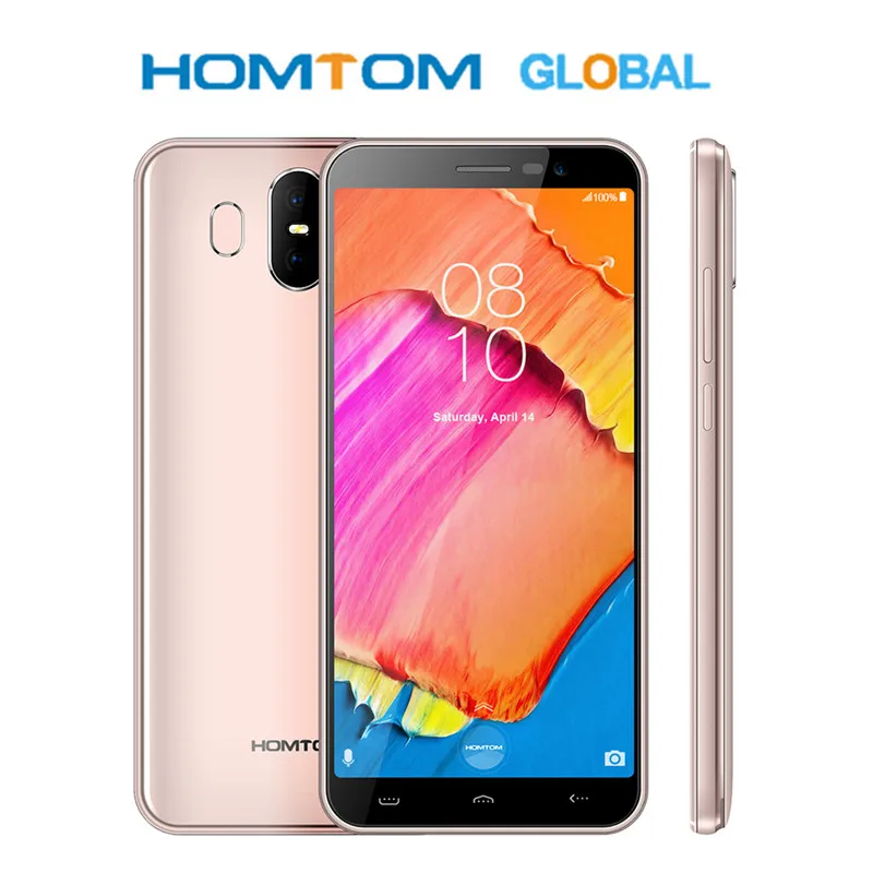 Quad S17 MT6580 четырехъядерный 5,5 дюймов HD+ экран смартфон 2 Гб ОЗУ 16 Гб ПЗУ телефон 13MP+ 2MP двойная задняя камера Лицо ID мобильный телефон