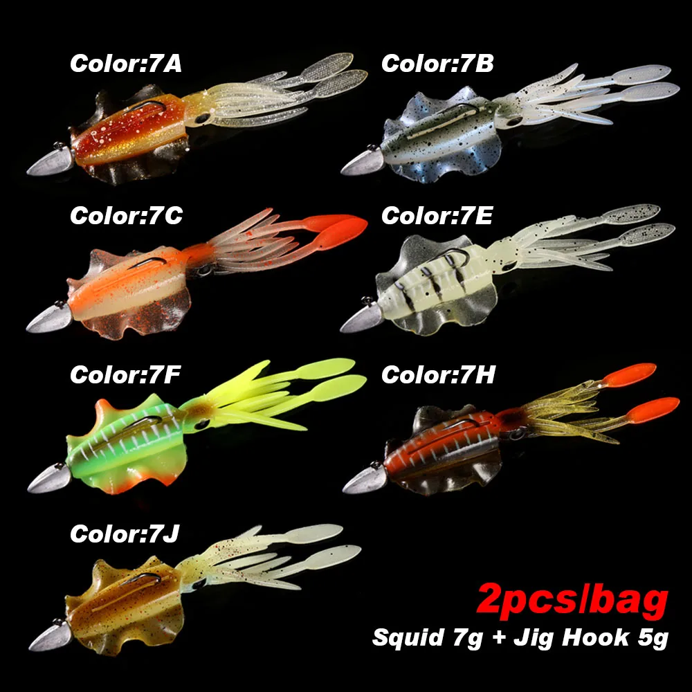 Приманка Осьминог для рыбной ловли 10 см/15 см|Наживки ловли| |