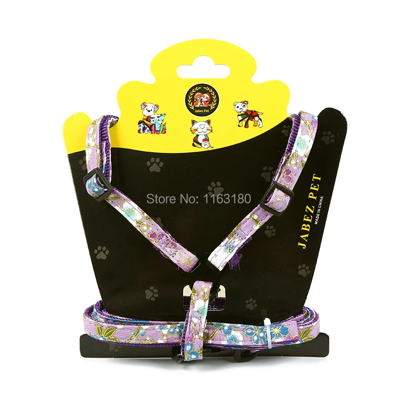 12 компл./лот регулируемый поводок для собак и кошек модный с принтом безопасный