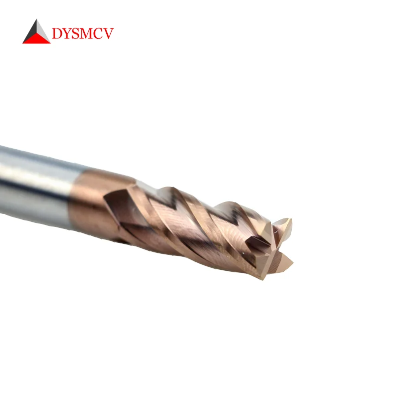 

1pc Discount End Mill 8mm Long 75mm HRC55 HRC65 4 Flutes Tungsten Carbide Steel cutting tool CNC maching Round Nose Endmills