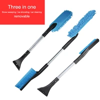 3 in 1 detachable combined snow brush for car snow removal multifunctional forklifts snow sweeping brush winter products car