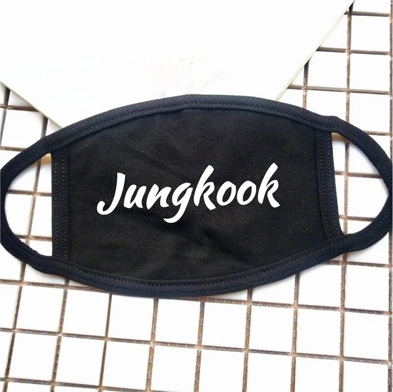 10 шт./партия KPOP BLACKPINK EXO TWICE SEVENTEEN GOT7 WANNA ONE face mask LISA ROSE JUNGKOOK Jimin SUGA JIN J-HOPE RM хлопковая маска