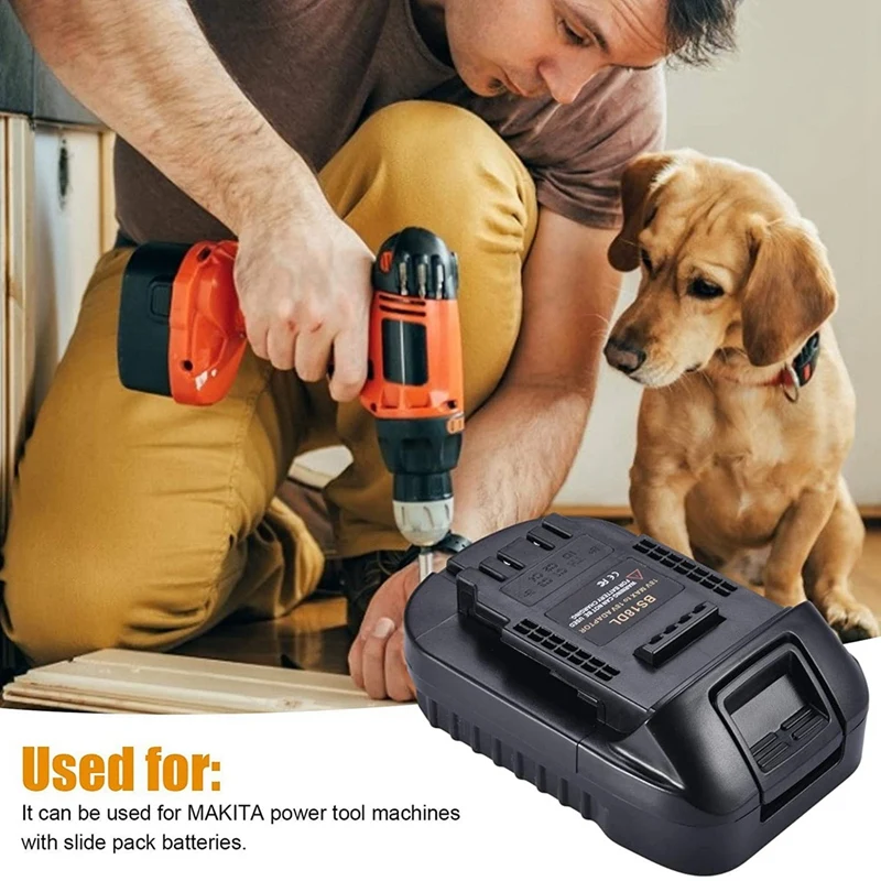 

BS18DL Battery Converter Adapter 18V to 18V for BAT609, BAT610, BAT611 to for Dewalt DCB200 Lithium Battery