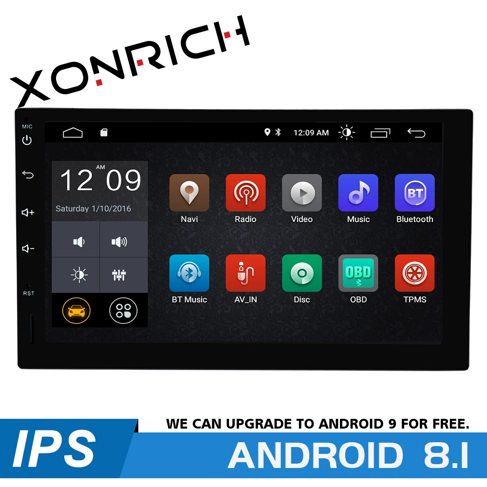 Универсальный автомобильный радиоприемник 2 Гб ОЗУ Android 8 1 четырехъядерный